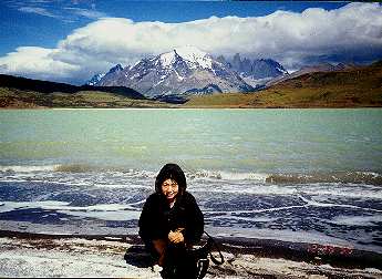 Akiko in Parque Nacional Torres del Paine