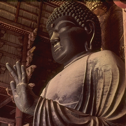 huge Buddha statue in Nara
