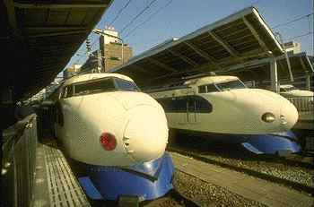 two bullet trains