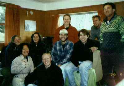 Tokiko and friends in New Zealand