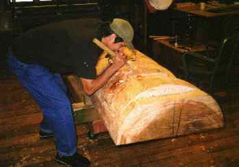 carving a pole 1